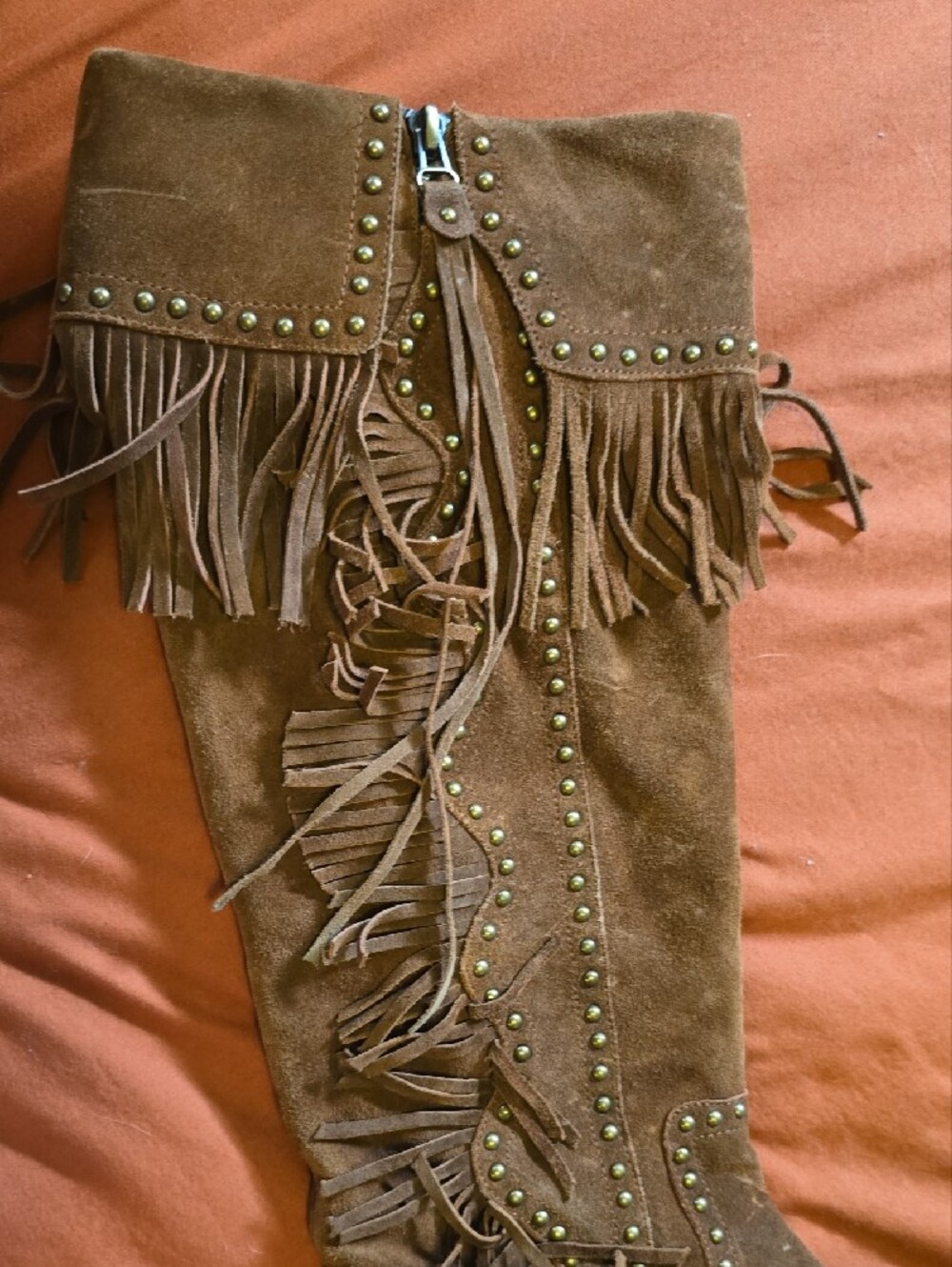 Jeffrey Campbell Joplin 2 Fringe Studded Boots - Picture 3 of 10